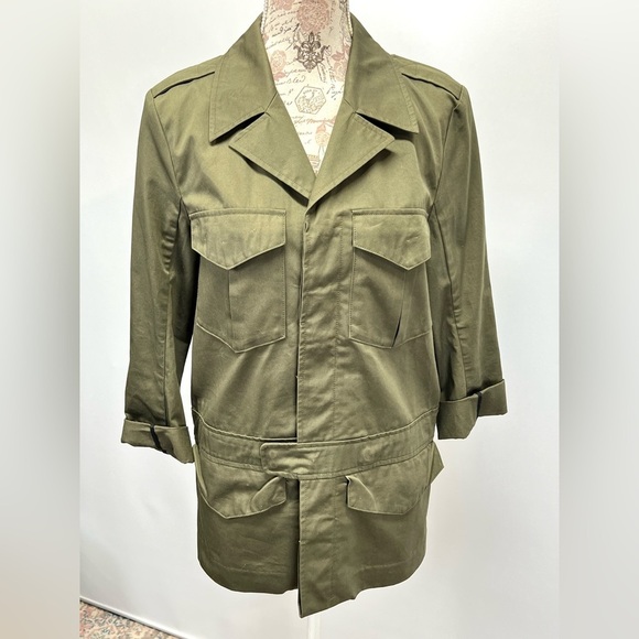 ZADIG & VOLTAIRE Olive green KALENA military style jacket size S. - Picture 2 of 15